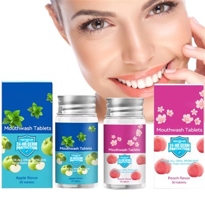 טבלית שטיפת פה להסרת ריח רע מהפה